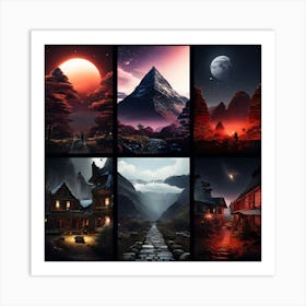 Landscapes art print Art Print