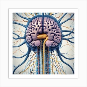 Brain And Nerves 27 Art Print