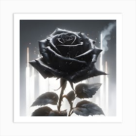 Black Rose 3 Art Print