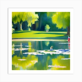 Lily Pond 2 Art Print