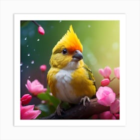 Bird On A Branch Art Print