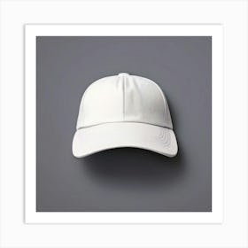 White Baseball Cap 8 Art Print