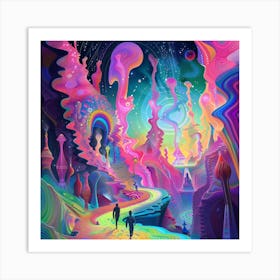 Psychedelic Landscape 5 Art Print