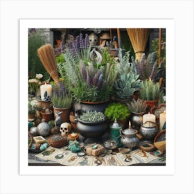 Witches' Garden 2 Art Print