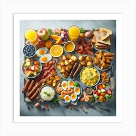 Breakfast Buffet Art Print