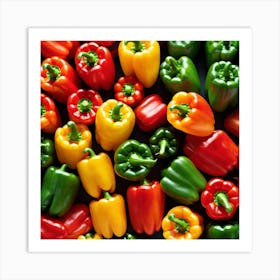 Colorful Peppers 52 Art Print