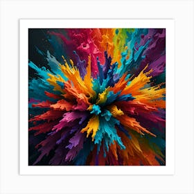 Colorful Explosion Art Print