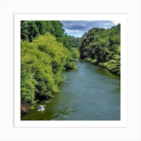 Rhode Island River Art Print