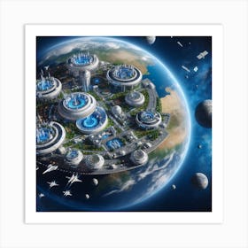 Space City 32 Art Print