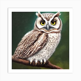 Cute Little Owl 2 Art Print