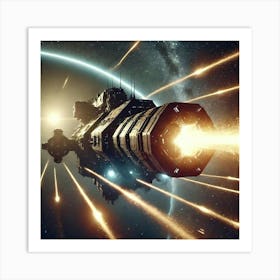 Eclipse Class Dreadnought Solar Pulse Cannons Converted Art Print