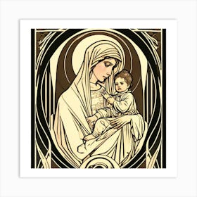 Virgin And Child Affiche