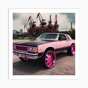 Pink Cadillac Art Print