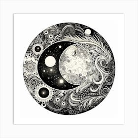 Yin Yang 69 Art Print