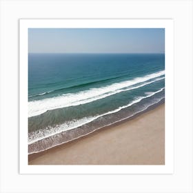 Aerial View Of The Beach 4 Art Print