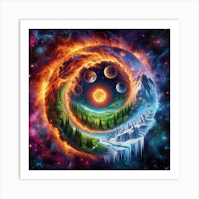 Fire And Ice Art Print