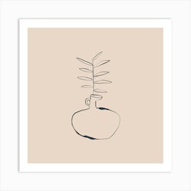 Olive Tree In A Vase Art Print