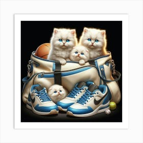 Kittens In A Bag Art Print