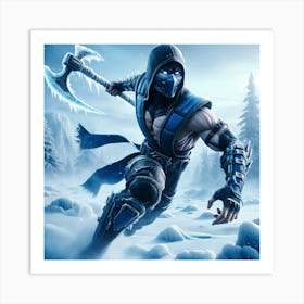 Ice Ninja Art Print