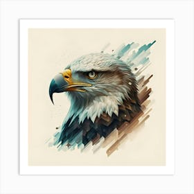 Abstract Eagle Art Print