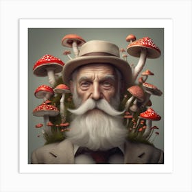 Carrying the weight of mycelium  Art Print