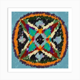 Advaita Eclipse of Color Mandala Art Print