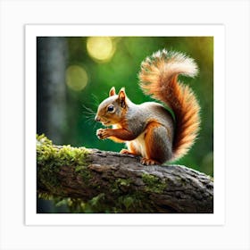 Red Squirrel 2 Art Print