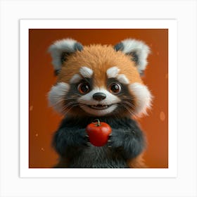 Red Panda 4 Art Print