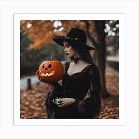 Halloween Witch Art Print