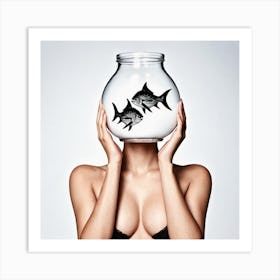 Fish In A Bowl 13 Art Print