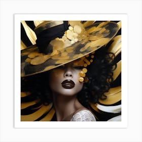 Gold Hat 3 Art Print