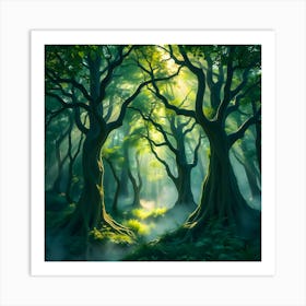 Dark Forest 1 Art Print