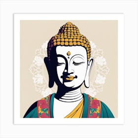 Buddha Painting (1) Art Print