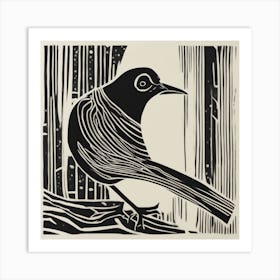 Bird On A Branch 2 Art Print