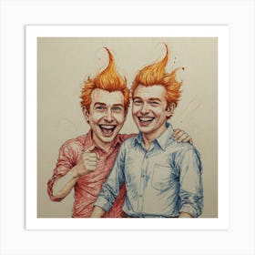 Dick And Jack Art Print