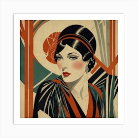 Deco Woman 14 Art Print