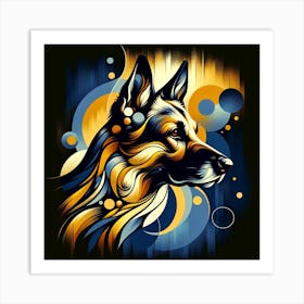 German Shepherd Dog Breed 02 Art Print