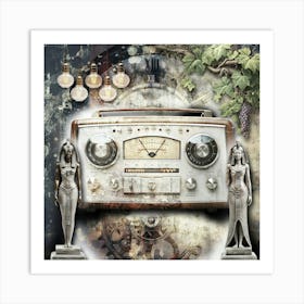 Radio Magic Surreal Illustration Art 03 Art Print