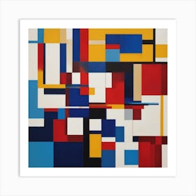 Abstract Squares Art Print