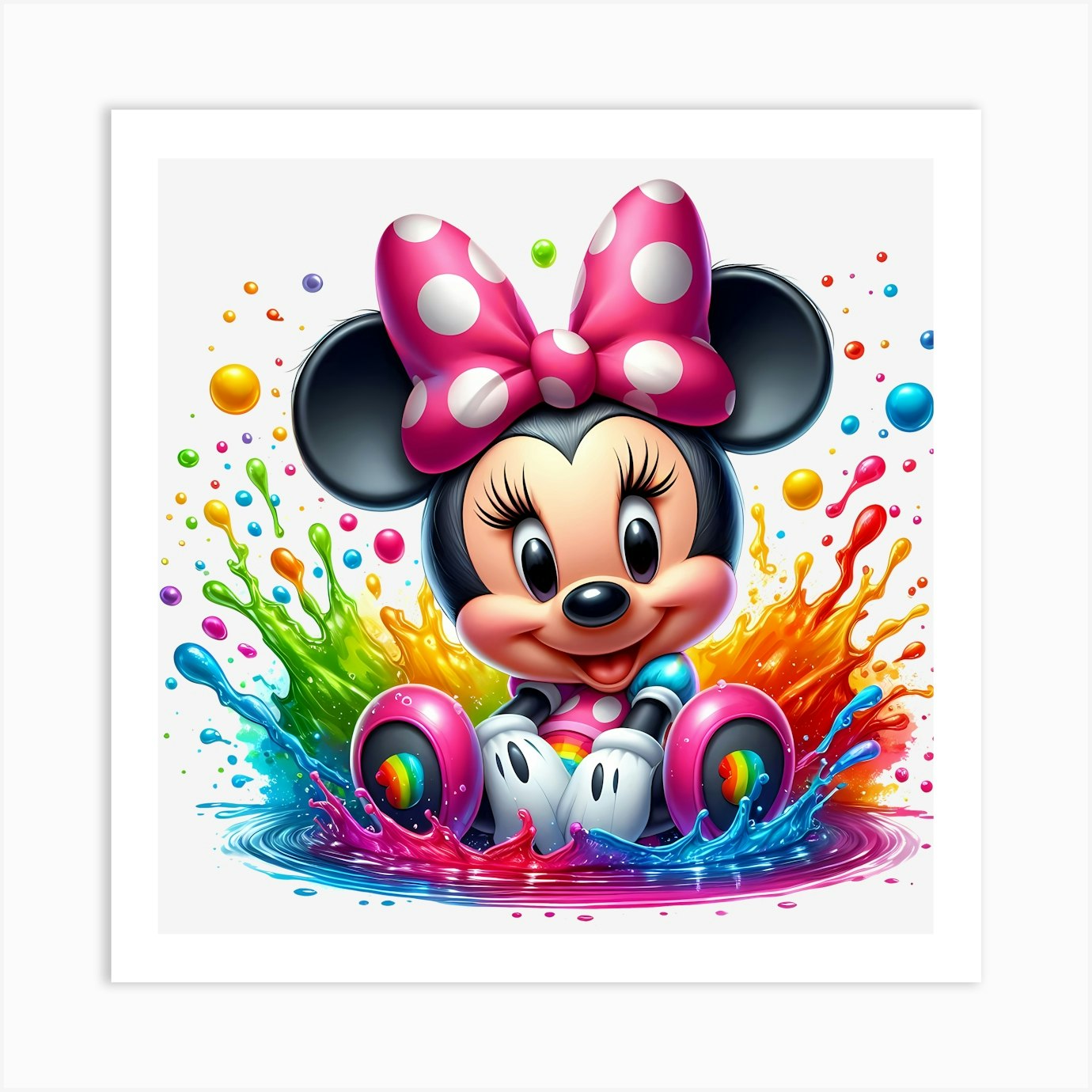 Minnie Mouse 2 Art Print by Aloke Design