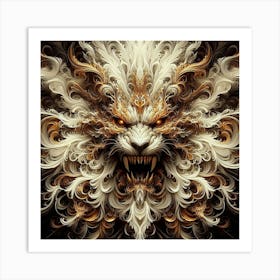Ethereal Lion Art Print