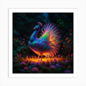 Peacock Art Print