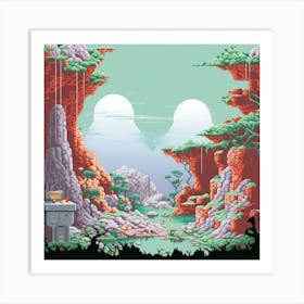 Pixel Art Art Print