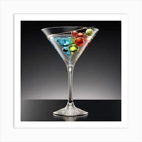 Martini Glass Art Print