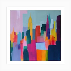 Abstract Travel Collection New York City Usa 3 Art Print