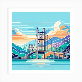 Hong Kong Bridge Art Print