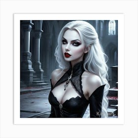 Gothic Beauty 9 Art Print