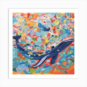 Whale In The Ocean Art Print