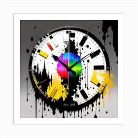 Wall Clock Art Print