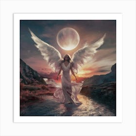 Angel With Wings 4 Art Print